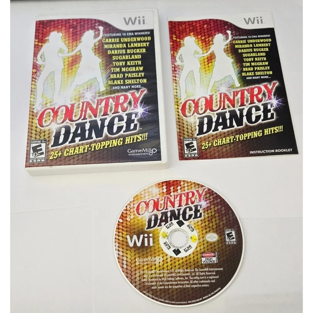 Country Dance Nintendo Wii Game with Manual and Case GameMill Entertainment